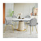 Set Of 2 Modern Velvet Dining Chairs With Golden Finished Metal Legs