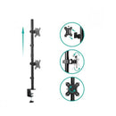 Mbeat Activiva Dual Screen Articulating Vertical Monitor Arm