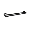 Montangna Stainless Steel Double Towel Rail 900mm Matte Black