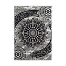 Moongate Anti Static Pile Grey Rug 80 X 150Cm