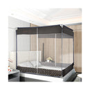 Mosquito Bed Nets Foldable Canopy Square Blue And Grey