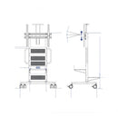 Benq Trolley Fixed Height For Conferencing Signage And Ifp Panels
