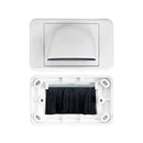 Pro2 Bullnose Wall Plate White Bull Nose