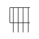 10Pcs Garden Fence Border Rustproof Metal 42Cm