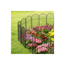 10Pcs Garden Fence Border Rustproof Metal 43Cm