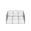 10Pcs Garden Fence Border Rustproof Metal 43Cm