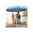 Outdoor Beach Umbrellas Sand Blue
