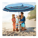 2M Outdoor Beach Umbrellas Sand Blue