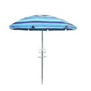2M Outdoor Beach Umbrellas Sand Blue