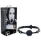 Florence Collection Silicone Ball Gag Black Breathable Mouth Restraint