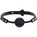 Florence Collection Silicone Ball Gag Black Breathable Mouth Restraint