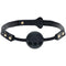 Florence Collection Silicone Ball Gag Black Breathable Mouth Restraint