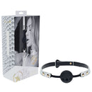 Florence Collection Silicone Ball Gag Black Breathable Mouth Restraint