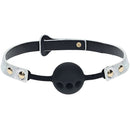 Florence Collection Silicone Ball Gag Black Breathable Mouth Restraint