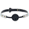 Florence Collection Silicone Ball Gag Black Breathable Mouth Restraint