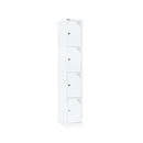 Move Four Tier Locker Assembled 1830 H X 305 W X 455Mm D White