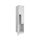 Move Step Door Locker Assembled 1830 H X 380 W X 455Mm D Silver Grey