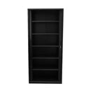 Move Tambour Door Unit 5 Shelves Included 1981 X 1200 X 474Mm Black