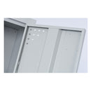 Move Two Tier Locker Assembled 1830 H X 305 W X 455Mm D Silver Grey