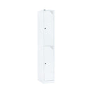 Move Two Tier Locker Assembled 1830 H X 305 W X 455Mm D White