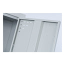 Move Four Tier Locker Assembled 1830 H X 305 W X 455Mm D Silver Grey