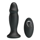 Mr Play Powerful Vibrating Anal Plug Rechargeable With Remote Black