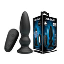 Mr Play Powerful Vibrating Anal Plug With Remote Black