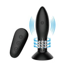 Mr Play Rotation Beads Anal Plug Beaded Butt Plug With Remote Black
