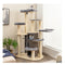 Multi Level Cat Tree With 3 Story Cat Condo 2 Perches And Spring Ball