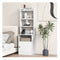 Multifunctional End Side Table With 6 Level Adjustable Shelves