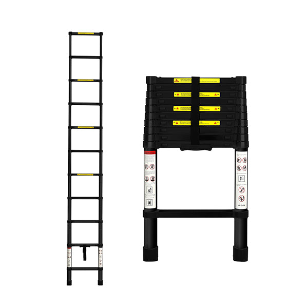 Multipurpose Ladder Telescopic Black