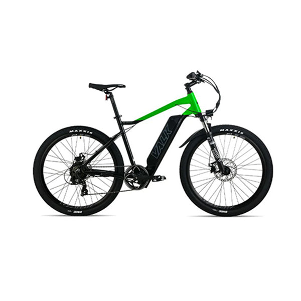 Mx7 Electric Bike Medium Frame Mountain Ebike Black And Lime Green