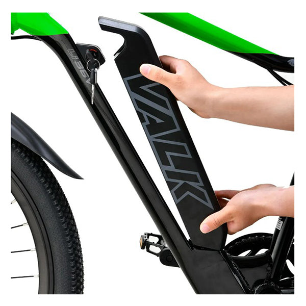 Mx7 Electric Bike Medium Frame Mountain Ebike Black And Lime Green