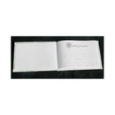 White Wedding Guest Book Register With Silver Pen Stand Set Ivory Sach