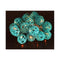 1 Set Of 20 Led Turquoise 5Cm Rattan Cane Ball Lights Christmas Gift