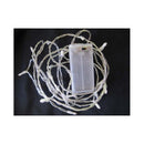 1 Set Of 20 Led Plain Artic White Bulb Battery Powered String Lights