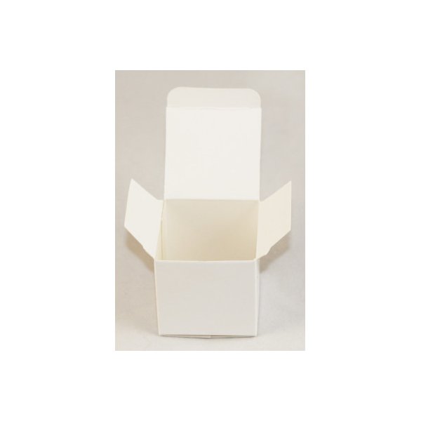 10 Pack Of White 8X8X8Cm Square Cube Card Gift Folding Box For Wedding