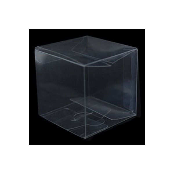 10 Pack Of 5Cm Clear Pvc Plastic Folding Rectangle And Square Boxes