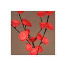 1 Set Of 50Cm H 20 Led Red Rose Tree Branch Fairy Light Decoration