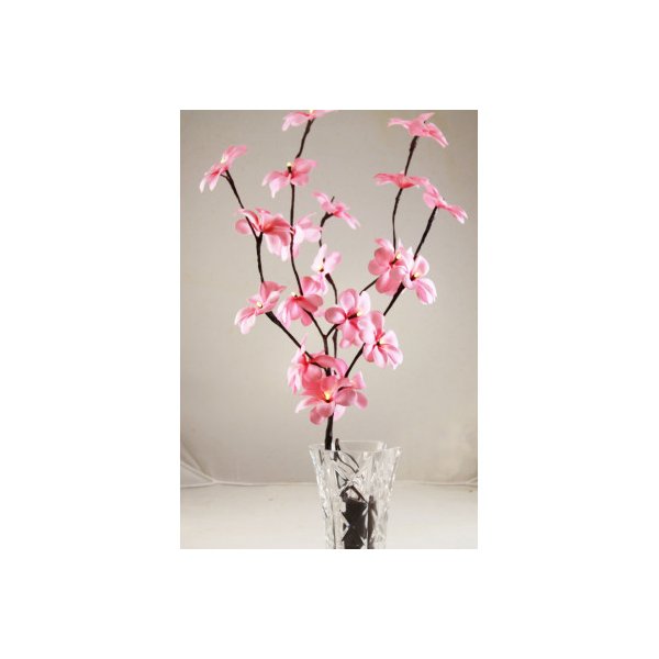 1 Set Of 50Cm H 20 Led Pink Frangipani Tree Branch Fairy Light Bedroom