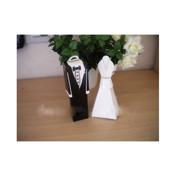 10 Pack Of 5 Bride And 5 Groom Wedding Bridal Bomboniere Favor Almond