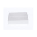10 Pack Of White Card Square Box Clear Slide On Lid 20 X 20 X 8Cm