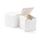 10 Pack Of White 5Cm Square Cube Card Gift Box Folding Packaging Small