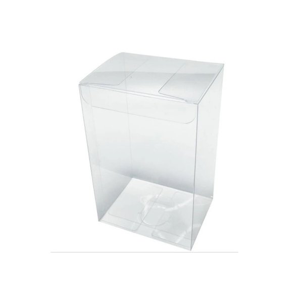 10 Pack Of 5X8Cm Clear Pvc Folding Small Rectangle And Square Boxes