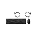 HP 320Mk Usb Wired Desktop Keyboard Mouse Combo Quiet Keys Black