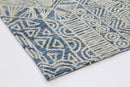 Lagoon Arc Navy Tribal Rug