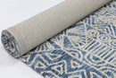 Lagoon Arc Navy Tribal Rug