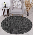 Willow Field Black White Reversible Wool Rug