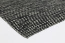 Solstice Field Black White Reversible Wool Rug
