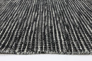 Solstice Field Black White Reversible Wool Rug